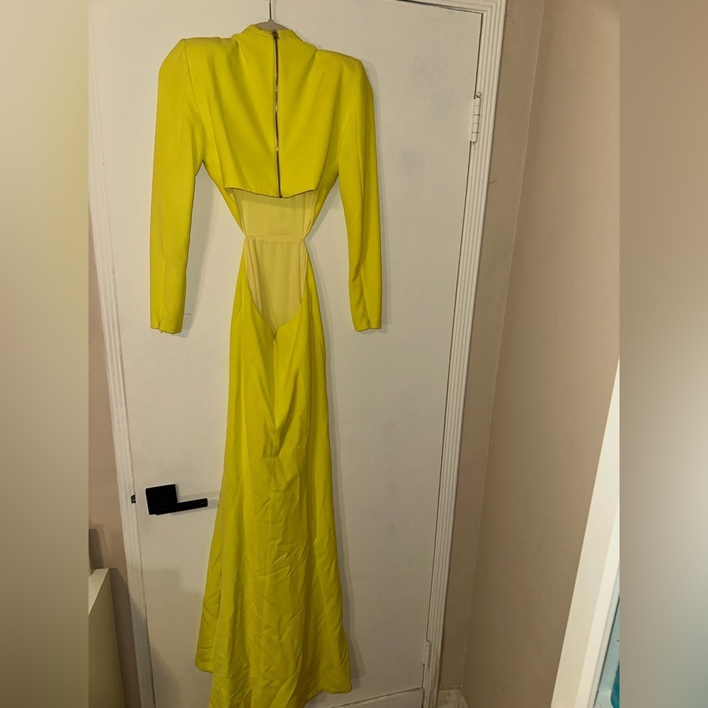 A.L.C. Gabriela Revolve Dress in Lemon Yellow Size 0 - Picture 10 of 11